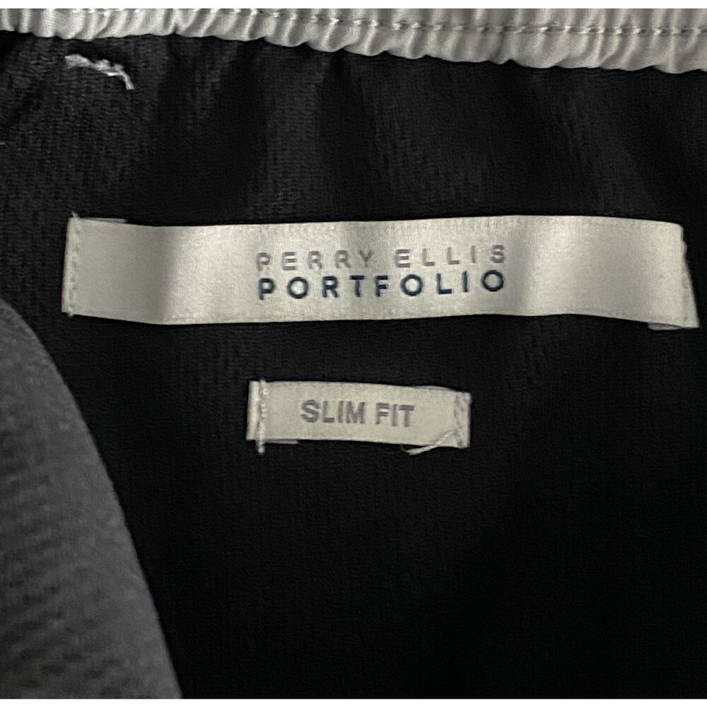 Perry Ellis Portfolio Men's Medium TechWorks Pants Slim Fit Drawstring Alloy NEW - Picture 12 of 13